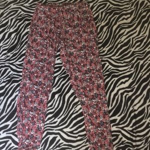 Floral joggers